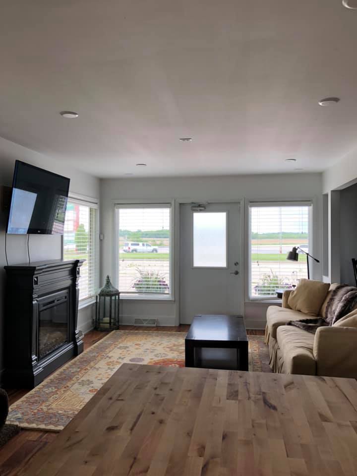 View of the suite living room