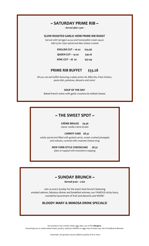 2025 Spring Menu 3